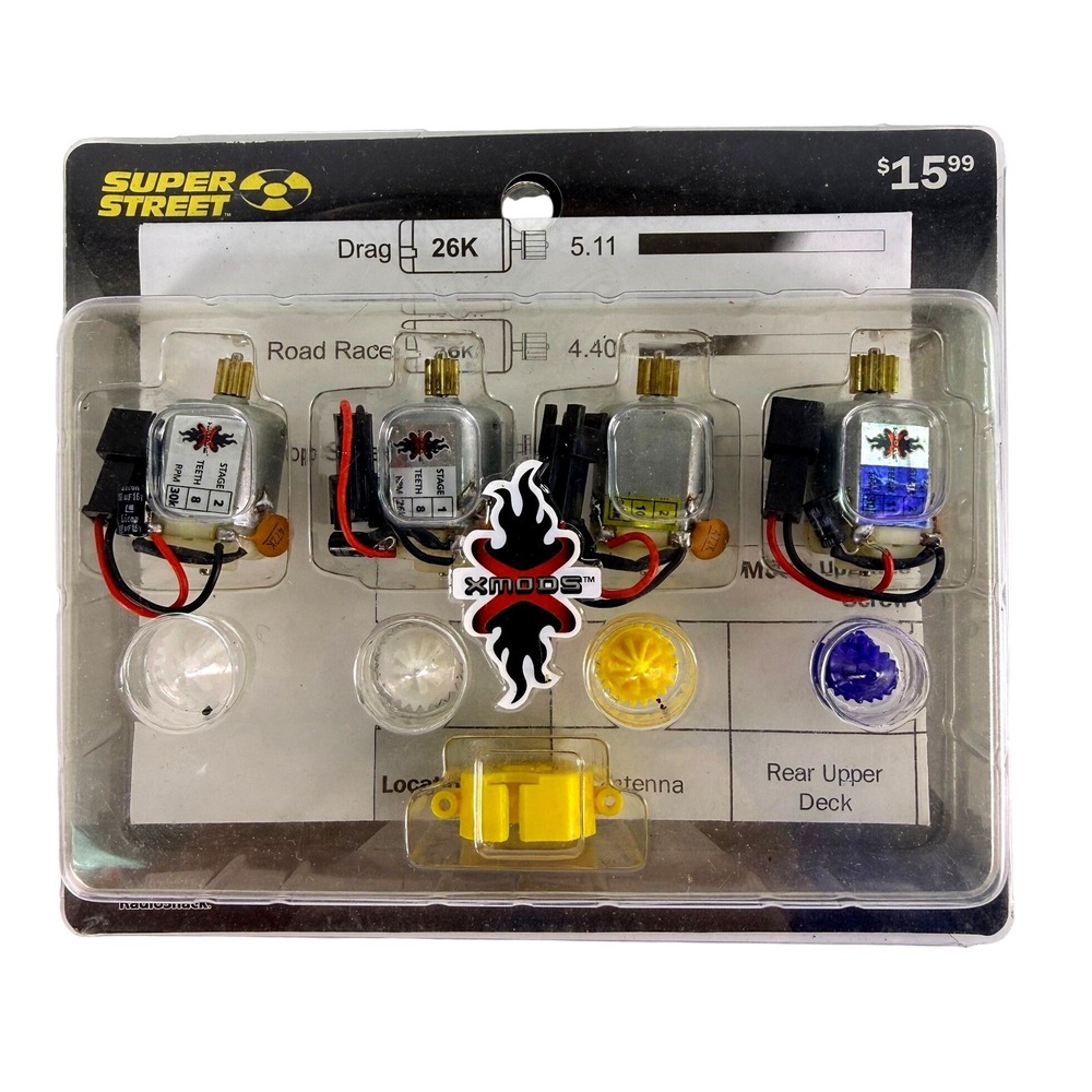 RadioShack XMODS‎ Stage 2 Motor Upgrade Kit NOS Sealed 600-8502 RC Car Accessory
